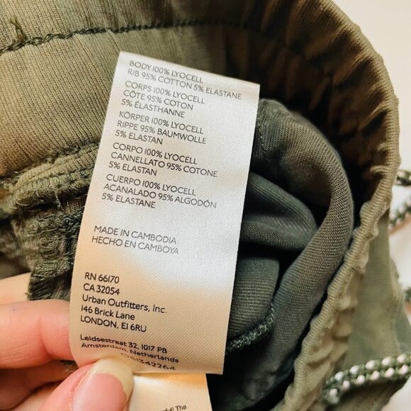 Anthropologie Pant Trouser Jogger Green The Nomad Cargo Utility Cargo Military - Picture 13 of 16